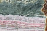 Polished Rhodochrosite Slab - Santa Rita Mine, Argentina #78054-1